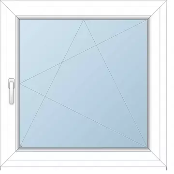 120x120 Műanyag ablak / BNY /