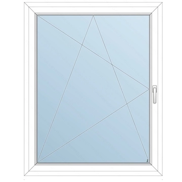 118x148 Műanyag ablak / Bukónyíló/, 3-rétegű üveg