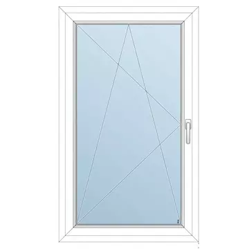 88x118 Műanyag ablak / Bukónyíló/, 2-rétegű üveg