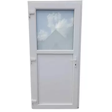 Glassy -1/2- / Hőszigetelt Bejárati ajtó / 98x198 , 98x208 / Fehér