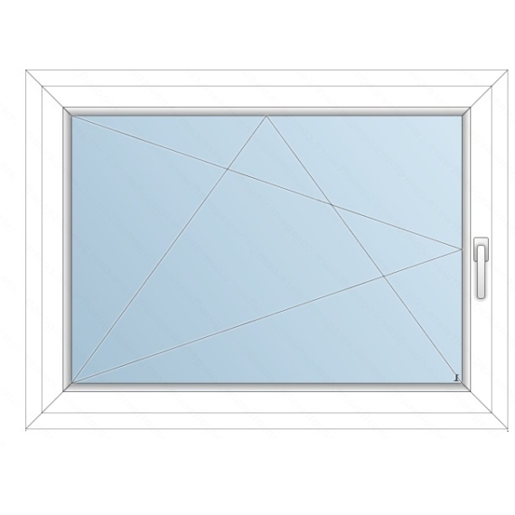 116x80 Műanyag ablak / Bukónyíló/