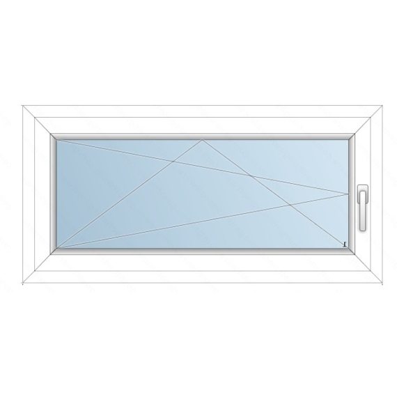 120x60 Műanyag ablak / Bukónyíló/