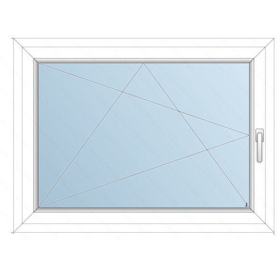 150x120 Műanyag ablak / Bukónyíló/