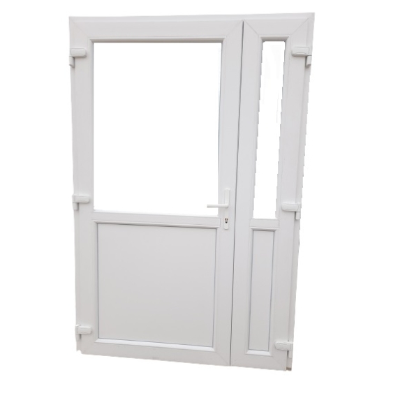 Glassy 2- Egyedi mintázatú üveg / Hőszigetelt Bejárati ajtó / 140x210 / Fehér