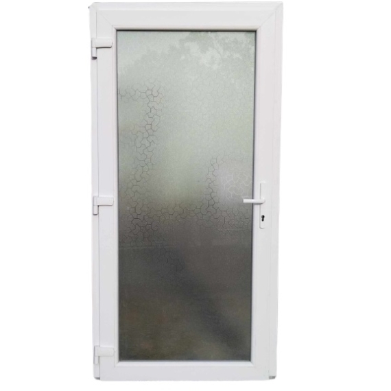 Glassy Full Glass - Hőszigetelt Bejárati ajtó /  98x208 / Fehér