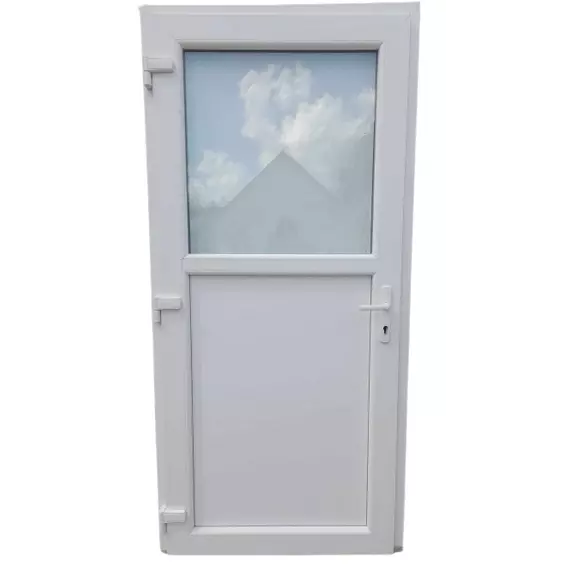 Glassy -1/2- / Hőszigetelt Bejárati ajtó / 98x198 , 98x208 / Fehér
